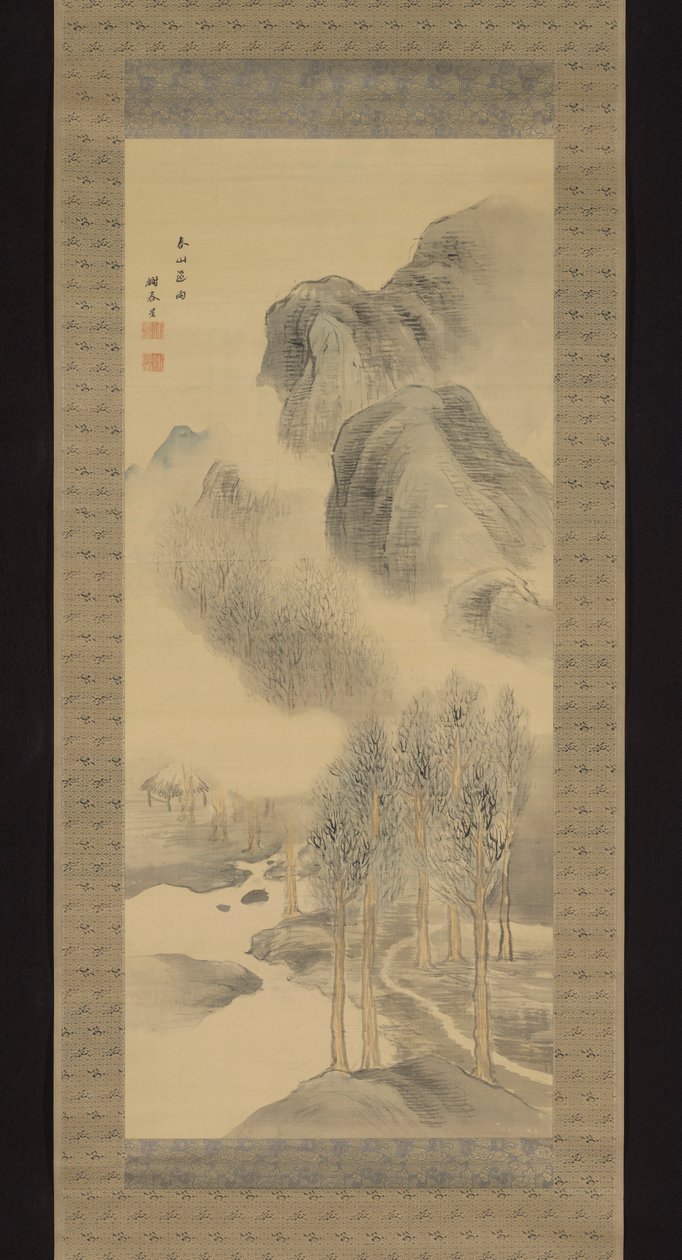 春山，过雨 作者 尤萨·布森（Yosa Buson）