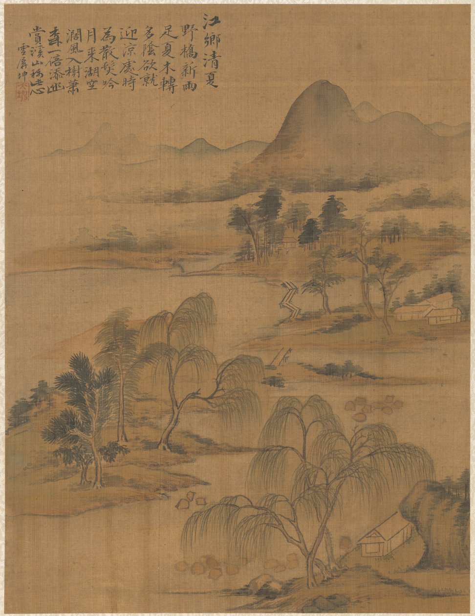 盛夏的河畔小镇 作者 翟达坤