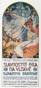 第八届布拉格索科音乐节海报，1925年