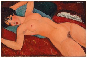 斜倚裸体，1917-18