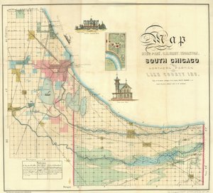 1871年南芝加哥地图