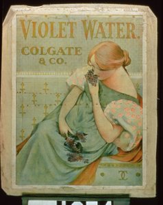 海报广告Violet Water，由Colgate＆Co。提供