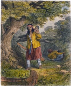 印度妇女获取燃料，1853年