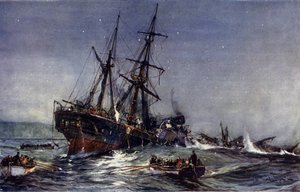 1852年伯肯黑德的残骸