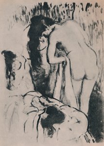 裸体女人敷料c。 1890年，1946年。