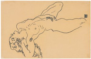 斜倚裸体，1918年