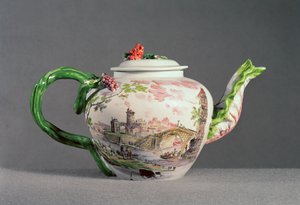 Longton Hall茶壶，c.1755（瓷器）