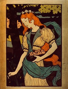 女人摘花，1917年