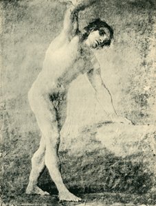 站立的男性裸体，1789年，1943年。