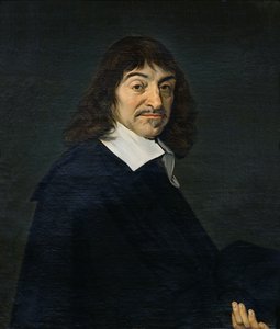 Rene Descartes的肖像（1596-1650）c.1649