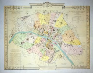 1889年巴黎地图，1887年