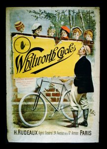 海报广告Whitworth Cycles，巴黎