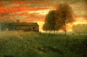 日落，蒙特克莱尔，1892年