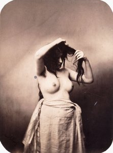站立的女性裸体，约1855年