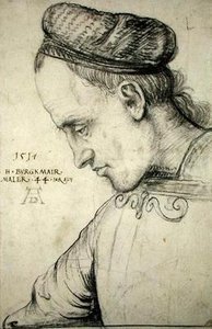 自画像，1517年（纸上的木炭）