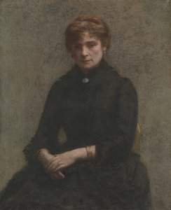 女人的画像，1885年。
