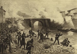 图卢兹之战，1814年（凹版印刷）