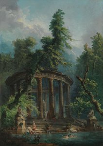 沐浴池，约1780年（布面油画）