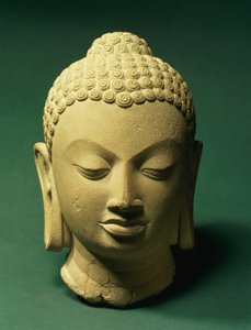 佛头，鹿野苑（砂岩）