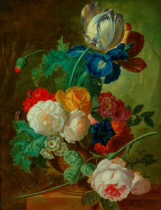Flowerpiece（木板上的油）