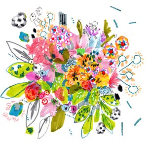 Bloom，2014（笔，墨水，拼贴画和纸）