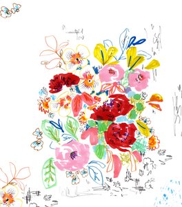 花卉素描3