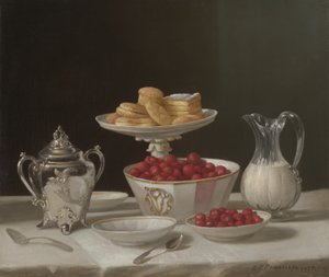 甜点静物，1855年