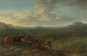 狐狸狩猎，1730-40