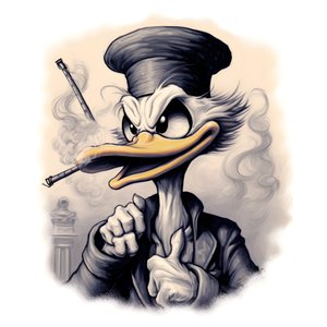 麦克达克（Scrooge McDuck），抽着大号大麻烟 3