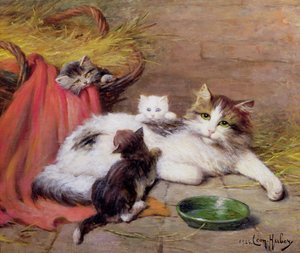 猫与小猫，1924年