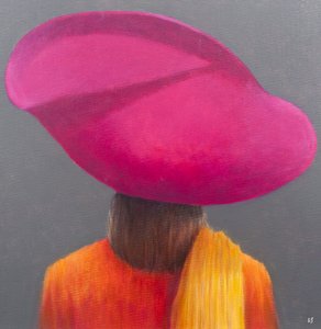洋红色帽子，藏红花夹克，2014年