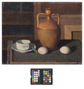 静物与鸡蛋，1924年