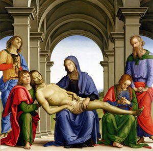 Pieta，149394（面板上的蛋彩画）