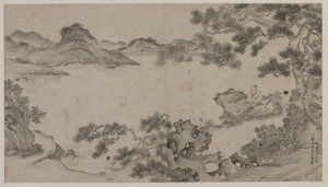 河景（墨水在纸上）