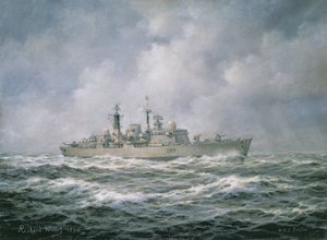 HMS Exeter at Sea，1990