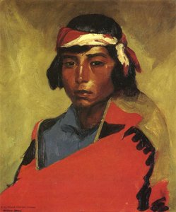 来自Tesuque Pueblo的男孩，1916年