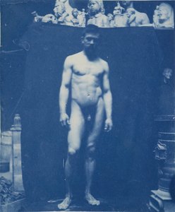 站立的裸体Samuel Murray，约1890-1892。