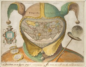 傻瓜帽世界地图，约1590年