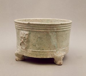 陶器三脚架船，汉朝，公元25-220