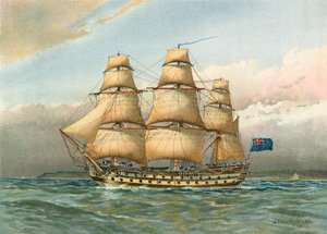 战船约1760年