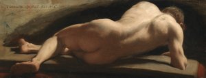 男性裸体，1843年