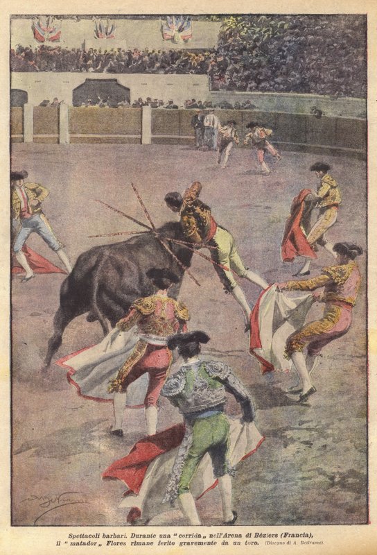 野蛮人的表演 作者 阿基里·贝尔特拉姆（Achille Beltrame）