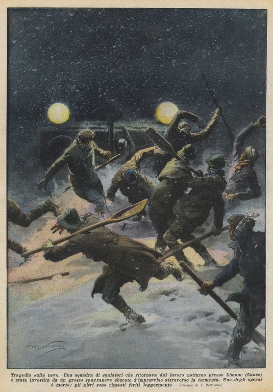 悲剧在雪地上 作者 阿基里·贝尔特拉姆（Achille Beltrame）
