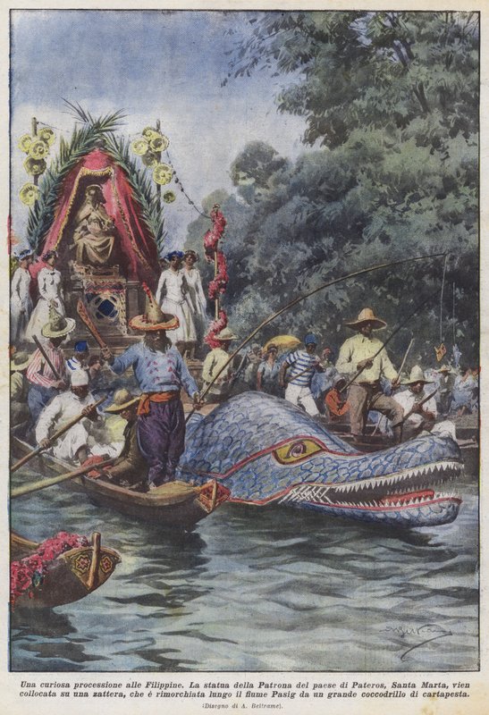 对菲律宾的好奇游行 作者 阿基里·贝尔特拉姆（Achille Beltrame）