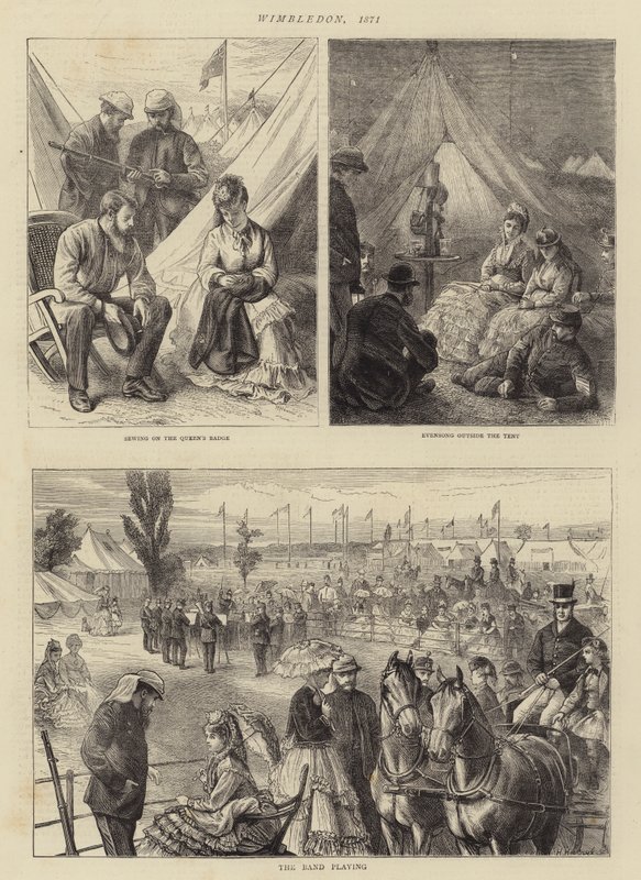 温布尔登，1871年 作者 阿尔弗雷德·库珀