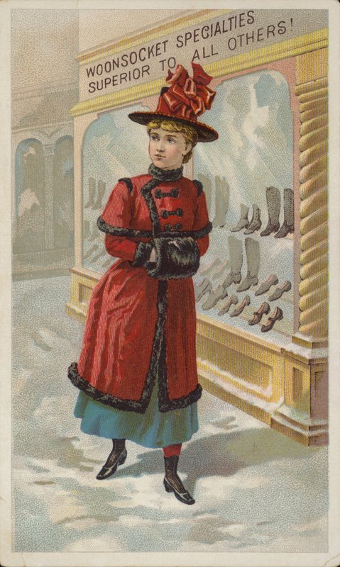 在雪的夫人窗口购物 作者 美国学校