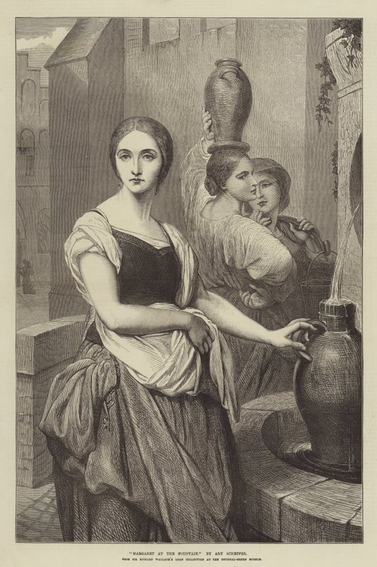 玛格丽特在喷泉 作者 艾瑞·谢弗（Ary Scheffer）
