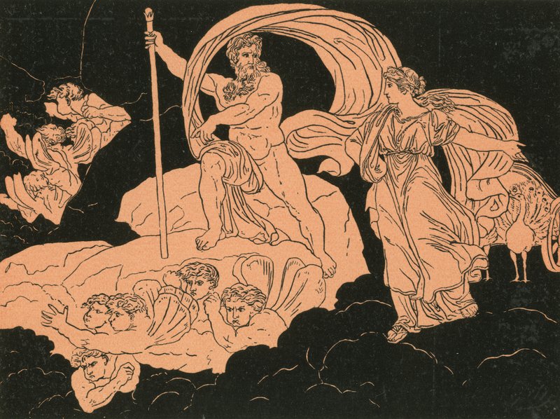 朱诺和风神 作者 Bartolomeo Pinelli