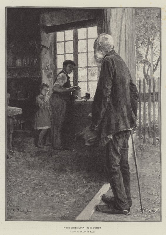 乞讨者 作者 埃米尔·弗里安特（Emile Friant）