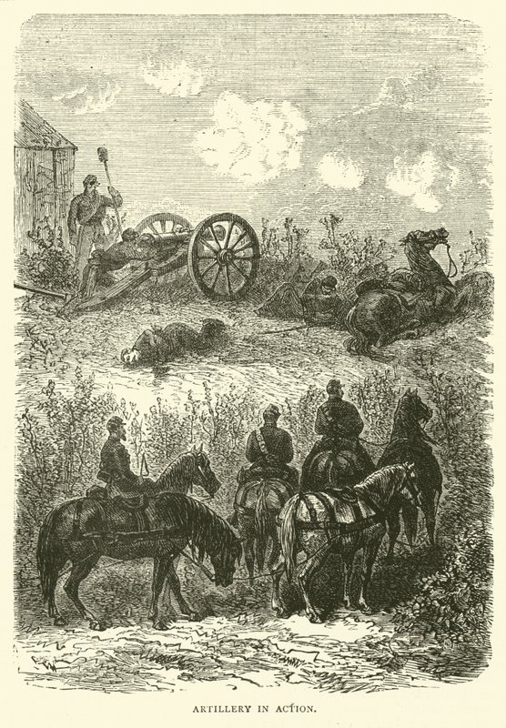 炮兵在行动，1870年10月 作者 英语学校